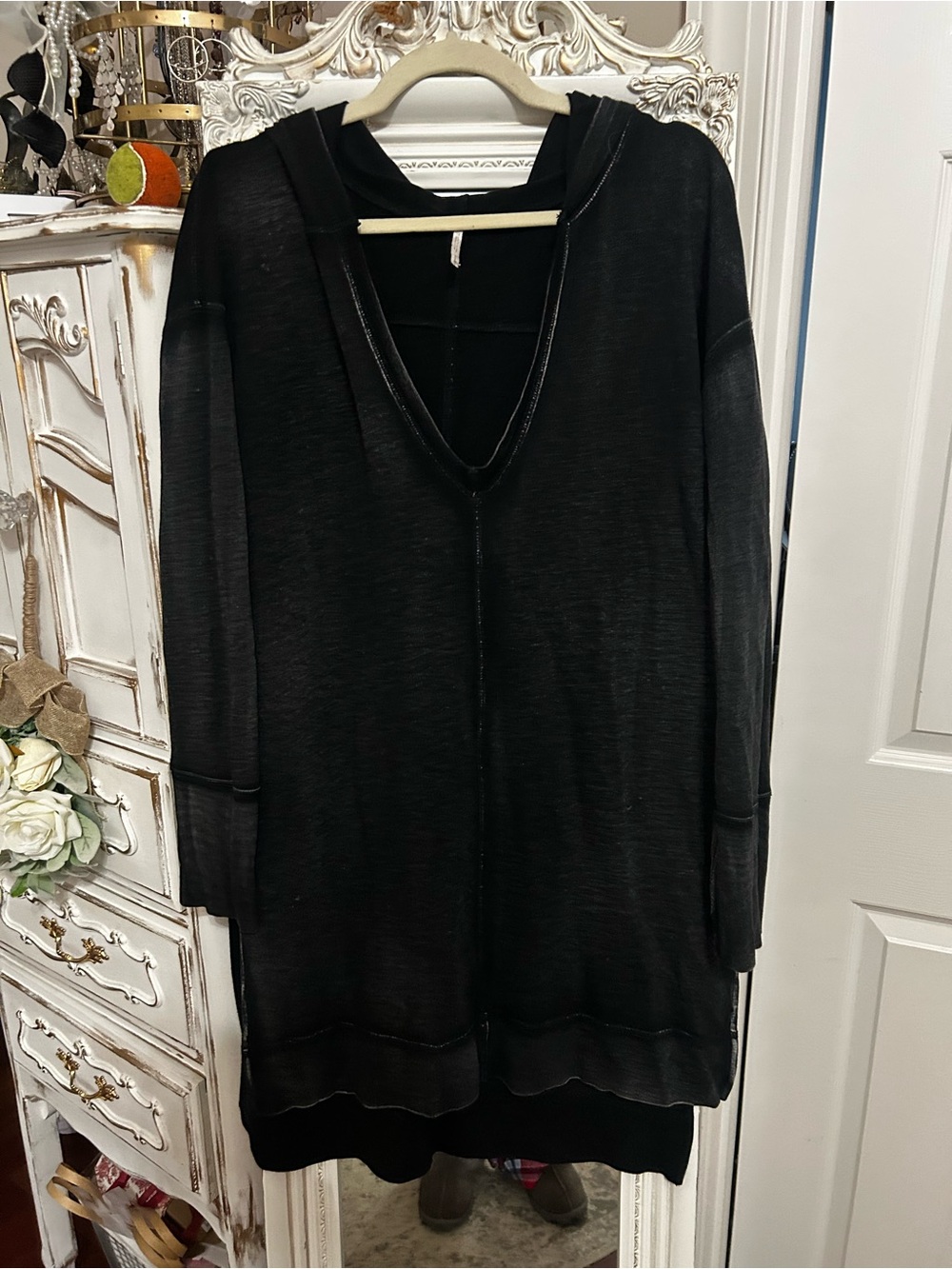 Free People Queen of Hearts Pullover Hoodie Medium